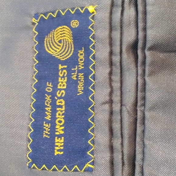 Polo University Club by Ralph Lauren Navy Flannel Wool Pinstripe Suit  44R* - Picture 7 of 13